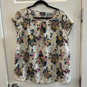 ModCloth Floral Blouse